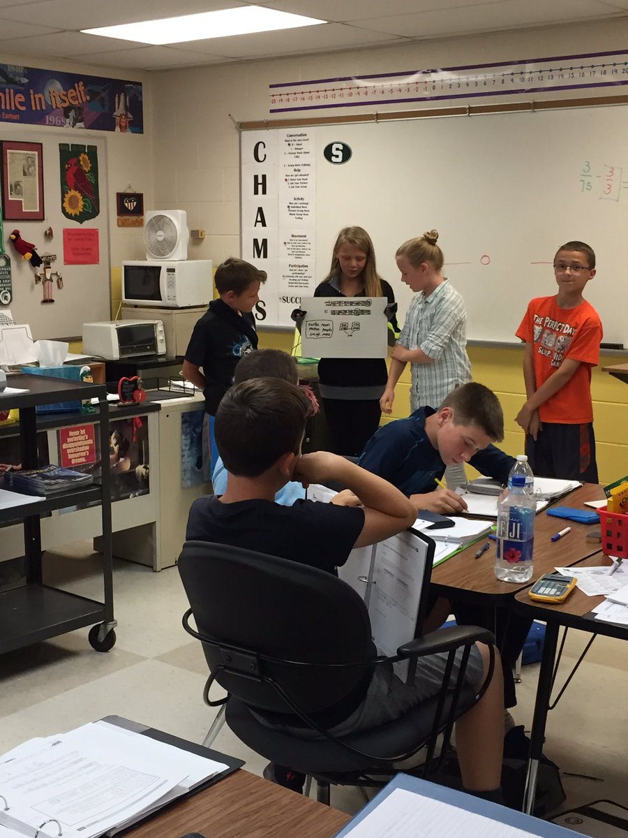 Kathleen Schweickert On Twitter 6th Graders Solving Math