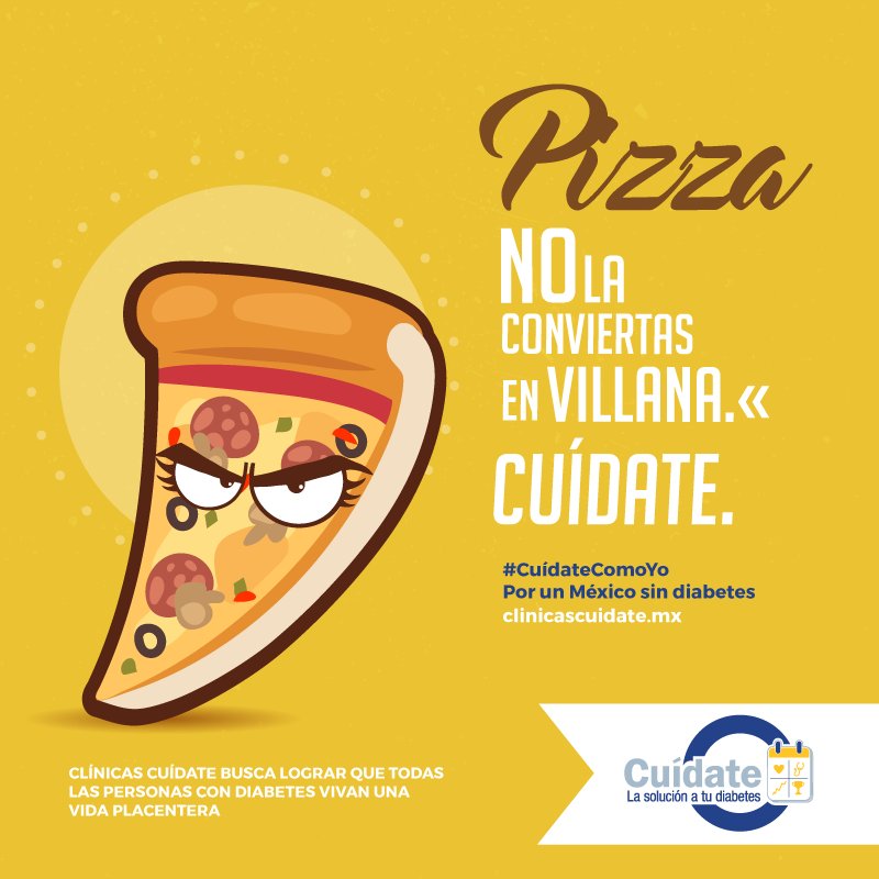 Cuidatemx's tweet photo. No dejes que ellos se conviertan en el verdugo de todos los días, #PorUnMéxicoSinDiabetes #CuídateComoYo en clínicas Cuídate https://t.co/AvOR3QpMYB