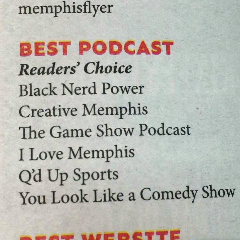 Thanks #Memphis for making us a favorite in <a href="/MemphisFlyer/">Memphis Flyer</a> along with <a href="/CreativeMemphis/">Creative Memphis</a> <a href="/ilovememphis/">♥️ I Love Memphis Blog</a> @Qsapps <a href="/GameShowpod/">The Game Show</a> and <a href="/bnpifyanasty/">Black Nerd Power</a>