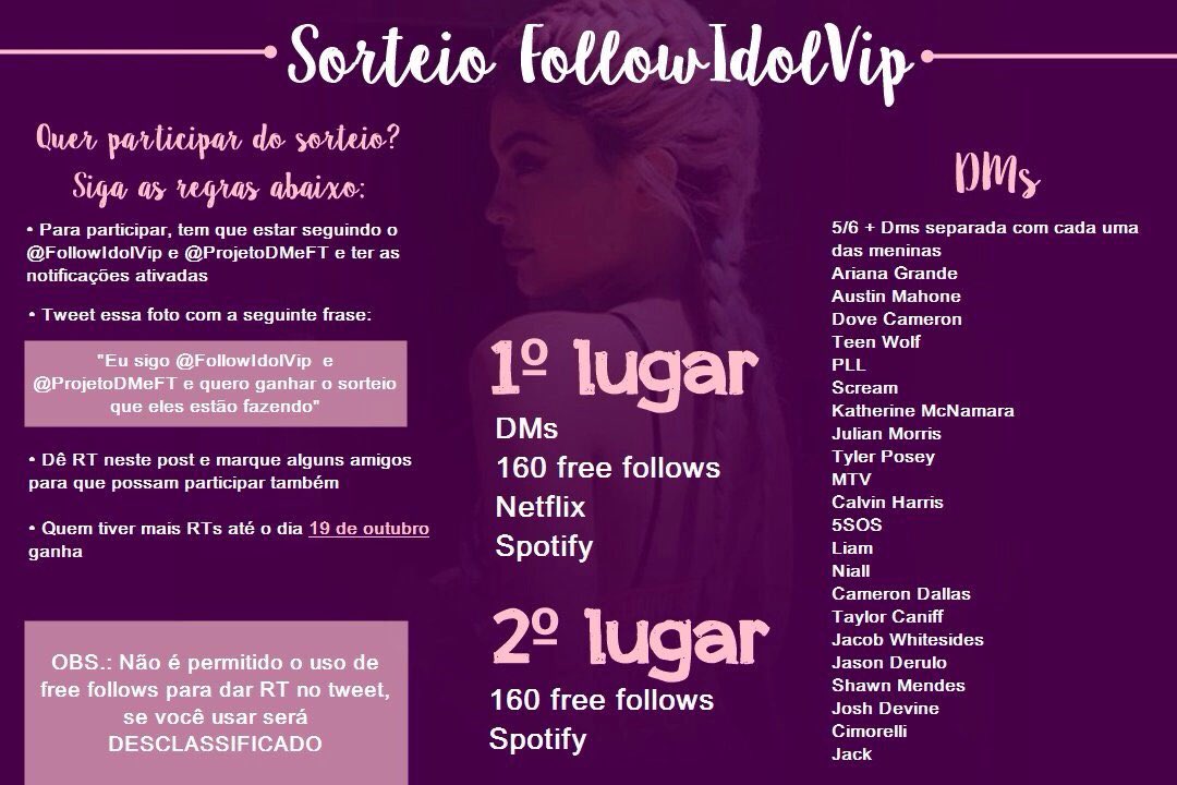 sosdallas_'s tweet image. Eu sigo @FollowIdolVip e @ProjetoDMeFT e quero ganhar o sorteio que eles estão fazendo