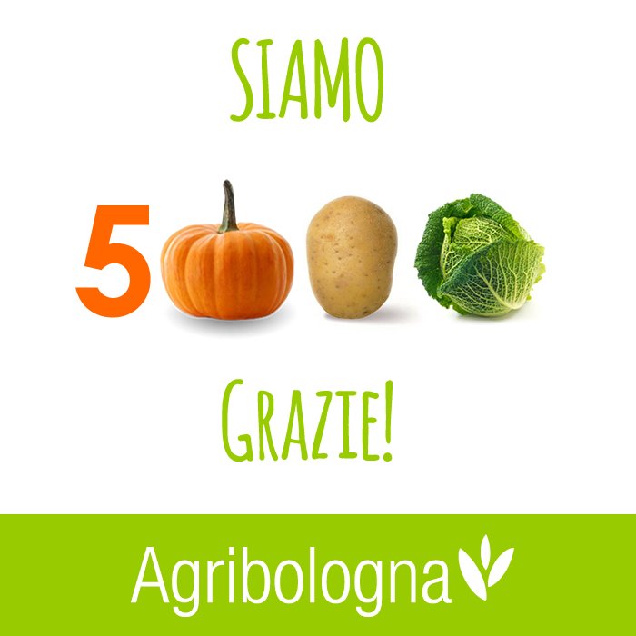 Nell'#orto di oggi abbiamo #verdura di qualità e... 5 mila fan su Facebook: obiettivo raggiunto! #agribosoci