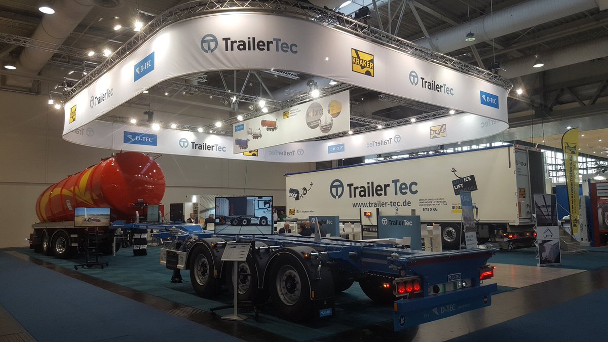 trailertecUK's tweet photo. Our stand at the IAA in Hannover. We had a good and busy week at a great show. #IAA2016 #tanktrailer #containertrailer #movingfloor #haulage https://t.co/ebWs8t6NIj