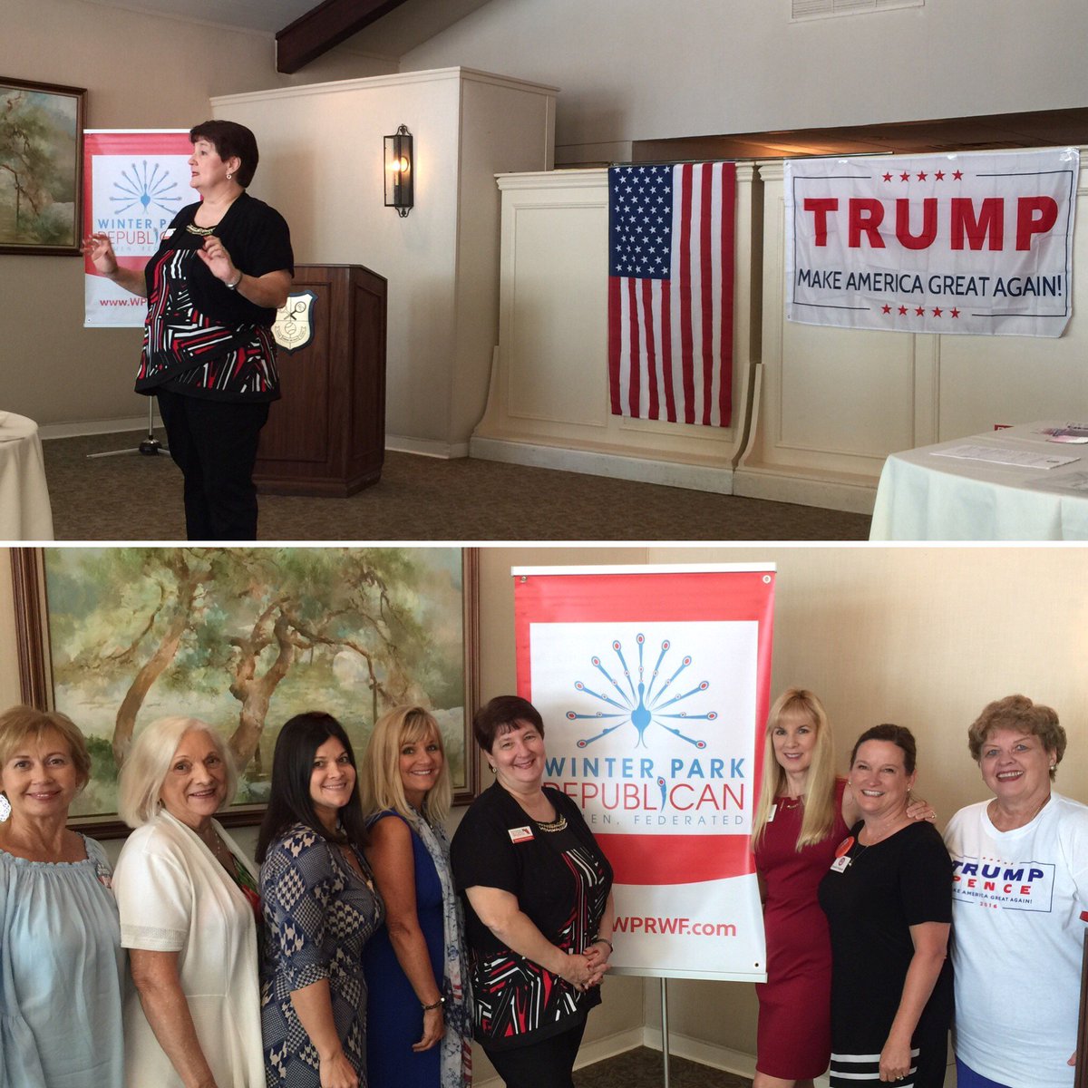 A huge "thank you!" to our FFRW President, @DenadeCamp, for speaking and energizing us as we campaign for <a href="/realDonaldTrump/">Donald J. Trump</a>