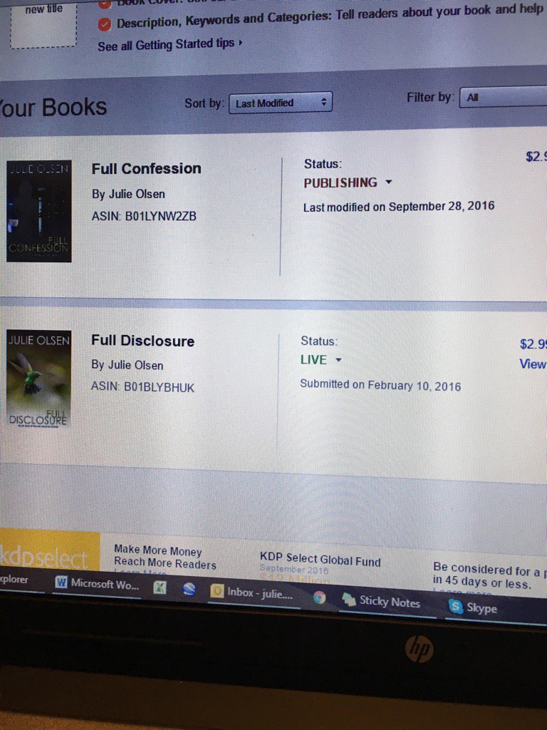 IAmJulieOlsen's tweet photo. Any minute now ... #book2 #fullconfession #getreadyformoredamien https://t.co/u9l9XrRV4Y