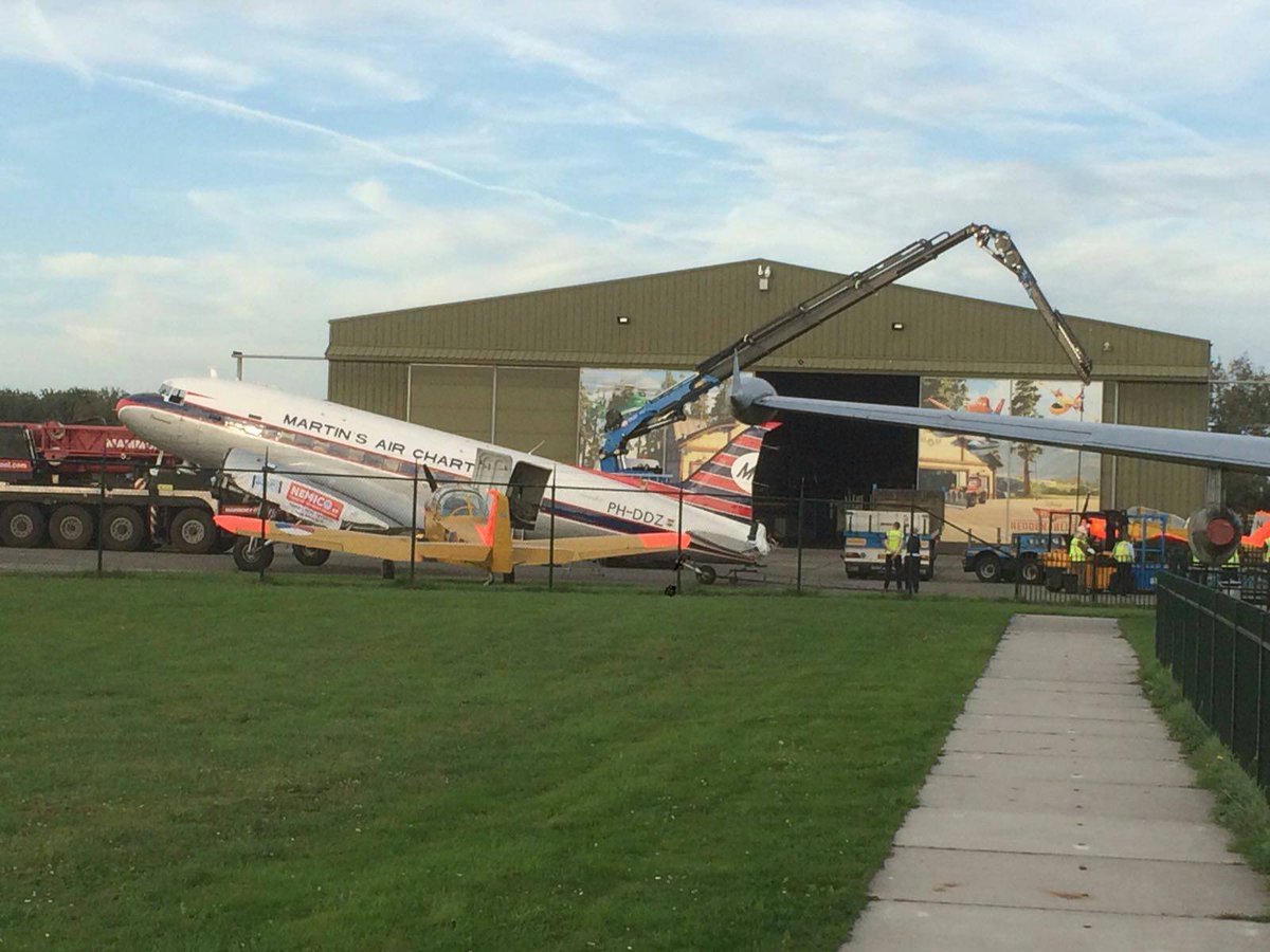 Aviodrome's tweet photo. Na een indrukwekkend transport mag "Doornroosje" even uitrusten in haar nieuwe slaapkamer. Wij danken Nemico en alle betrokken partners! https://t.co/Ixqch3ovPw
