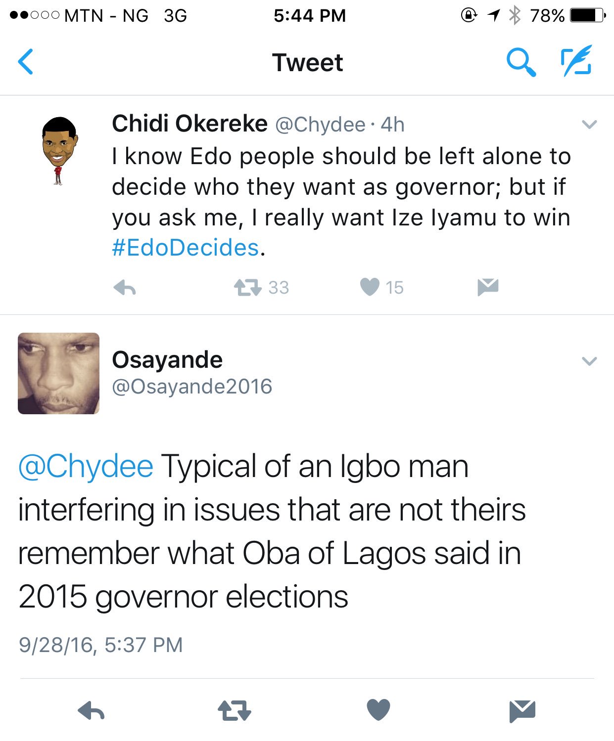 Chidi Okereke on X: See my tweet, see the replies. I wish mentions were  idiot-proof. Cos a lot of them have come out to play.   / X