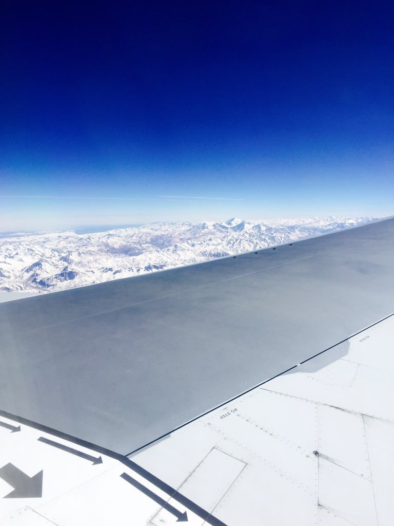 Flying almost next to the Andes mountains. Huge respect to such an epic place of survival #Alive @beargryllslive
