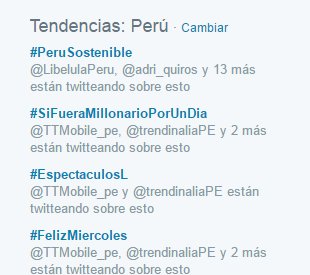 ¡Ya somos la primera tendencia! Gracias por compartir sobre este 21 Simposio #PerúSostenible ¡Sigamos hablando del Desarrollo Sostenible!