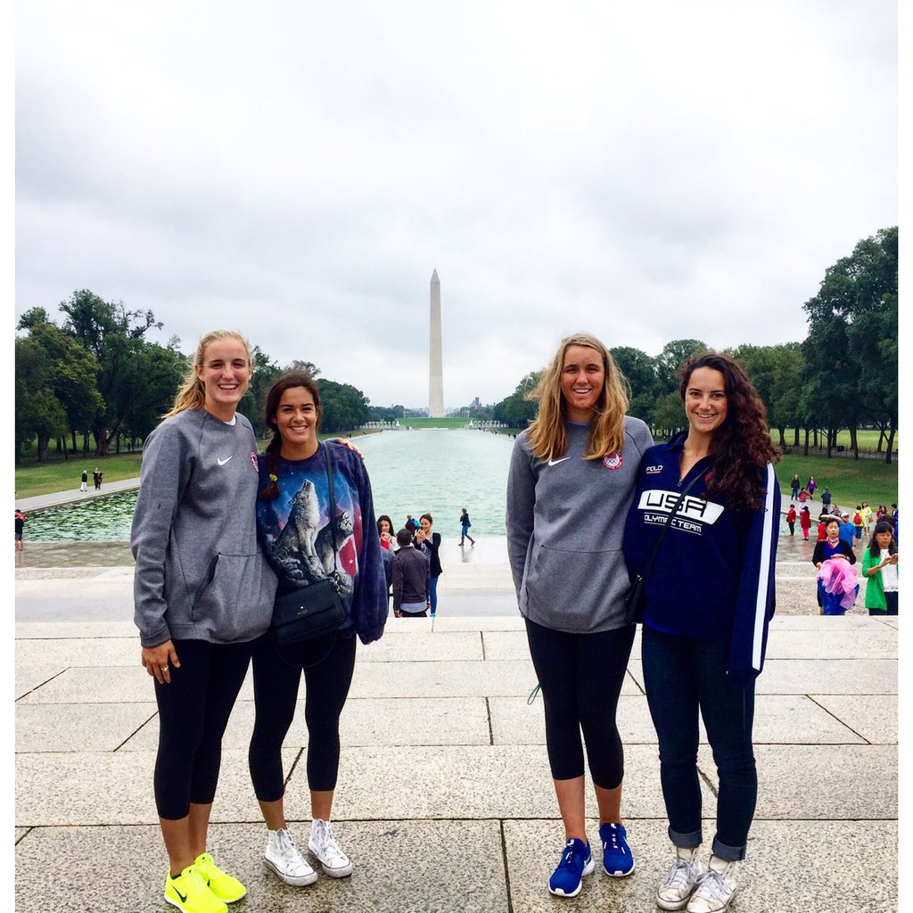 "In the end, it's not the years in your life that count. It's the life in your years" - Lincoln 🎩 Enjoying life with these girls! #teamusaDC