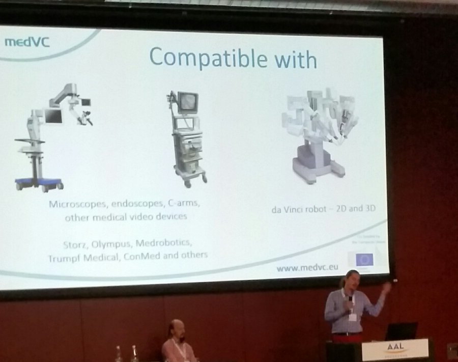 Fit4WorkAAL's tweet photo. Thank you to #AAL2Business, @FICHe_EU (Paul Pealsmaeker @digitalezorg) and @medVC_EU for discussing AAL startup accelerator at #AALForum https://t.co/08L7vCSPNK