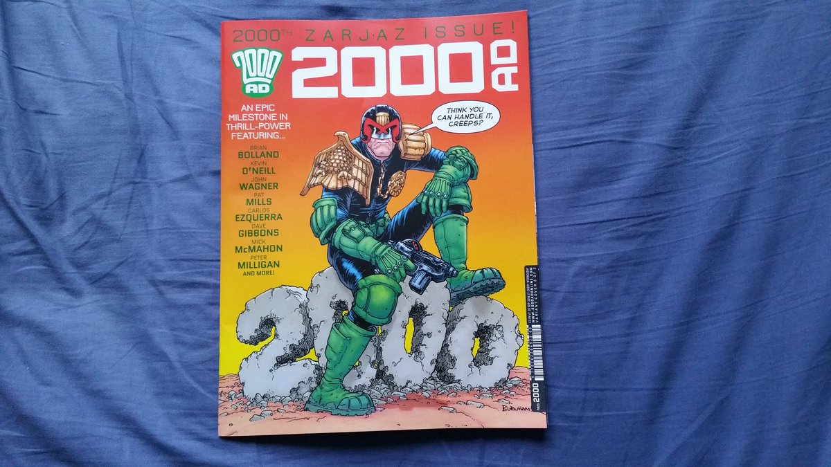 ToneB75's tweet image. What a ride it&apos;s been @2000AD from prog 1 to #Prog2000 , thank you Tharg &amp;amp; the droids  &amp;amp; long may it continue! #2000AD
