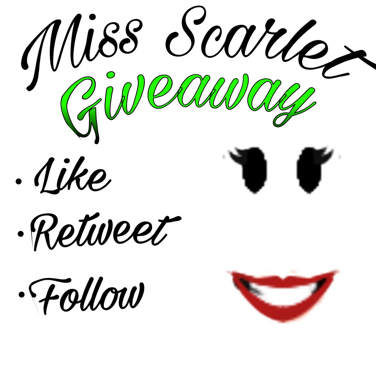 Cynosures On Twitter Miss Scarlet Giveaway Redo Worth 2k Robux Like And Retweet This Tweet Follow Me To Enter Ends 10 20 16 - miss scarlet roblox code