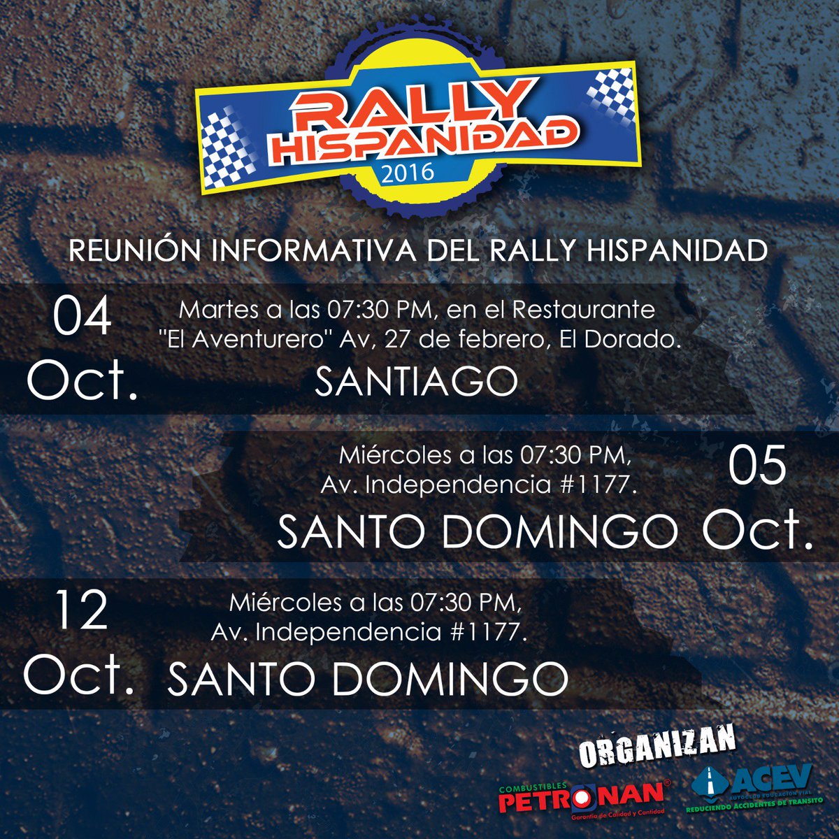 Reunión informativa del Rally Hispanidad.