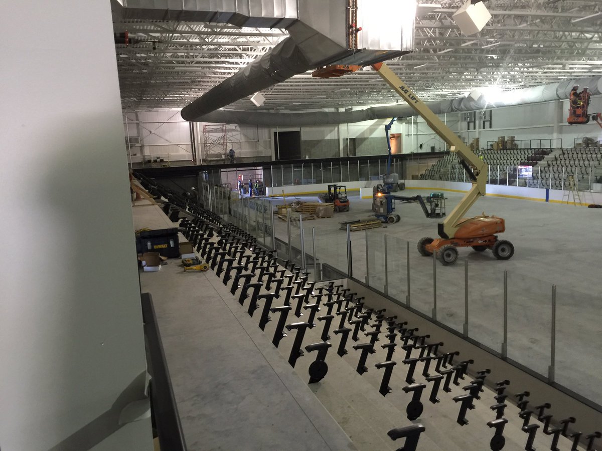 maysaarena's tweet photo. Seats and Sound System going in. #expansion2015-16 https://t.co/zVMeqnTf4Z
