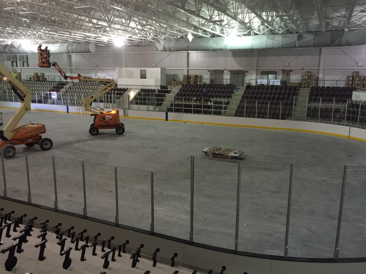 maysaarena's tweet photo. Seats and Sound System going in. #expansion2015-16 https://t.co/zVMeqnTf4Z