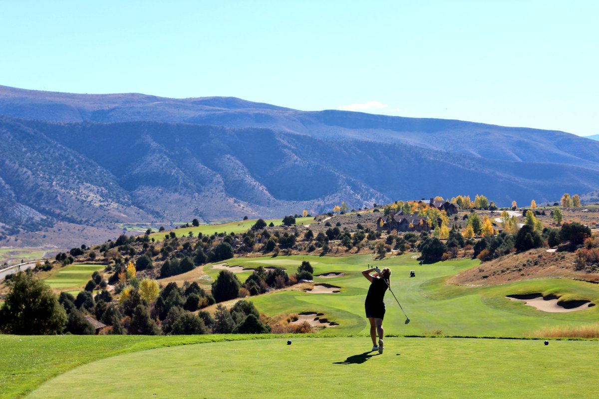 Rachel Johnson of Missouri State cranks one off the par-5 second at <a href="/redskygolf/">Red Sky Golf Club</a>. Third day of glorious weather.
