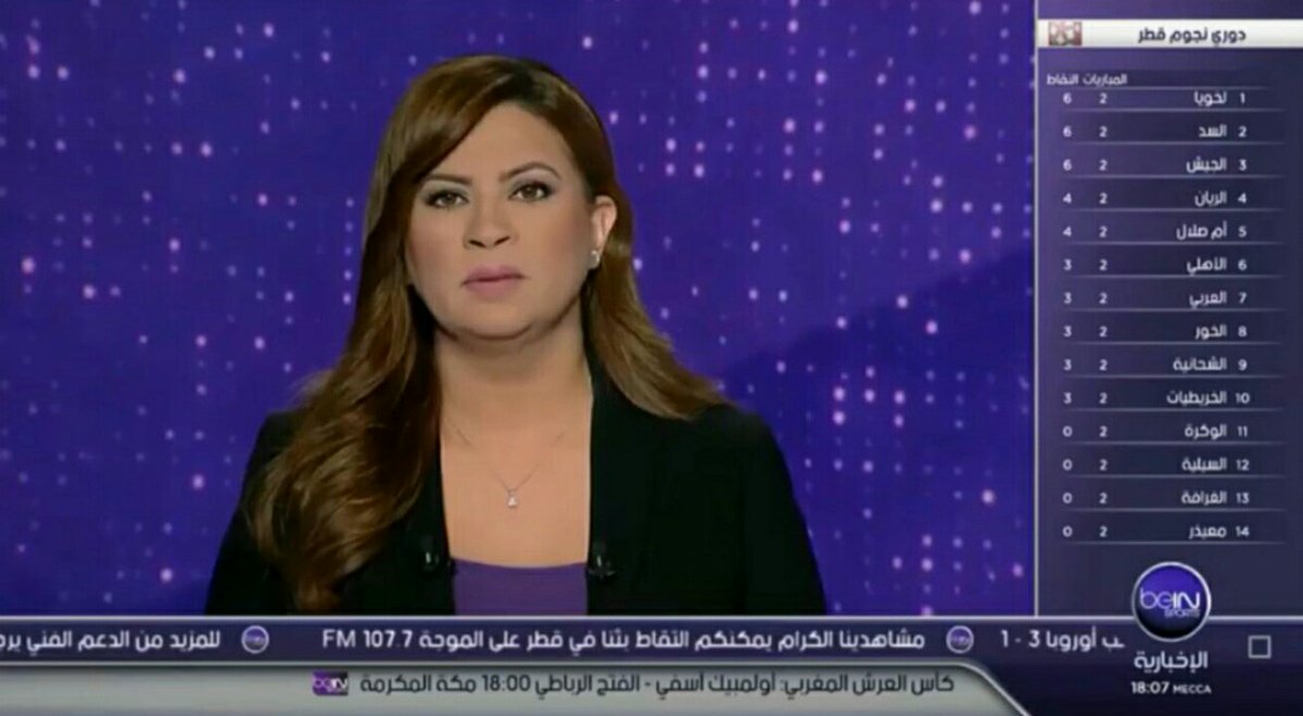 @AJHadhami موجز السادسة مع ملاك بى ان سبورت والعالم والكون كله حذام العجيمى 😍😘💘💞💖💗💎🌹