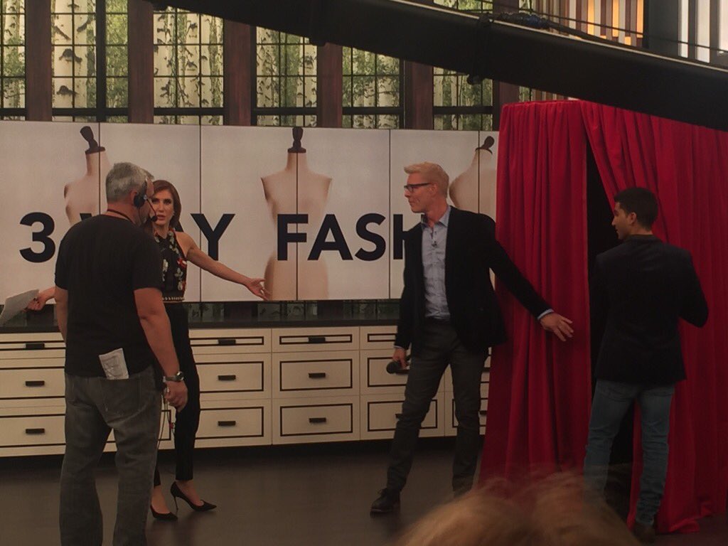 BellBottom1's tweet image. #thegoods @cbcthegoods getting ready for fashion segment! So much fun!