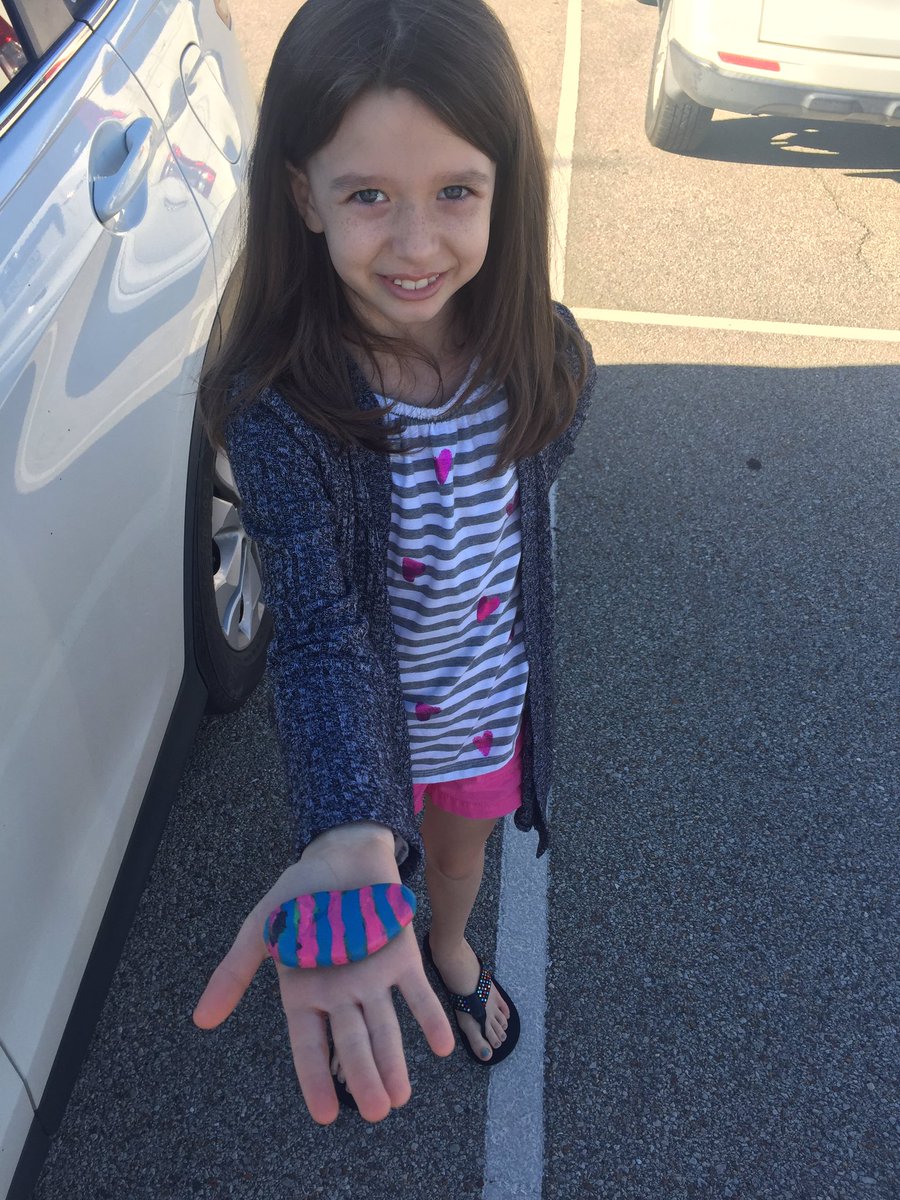E_Ashford's tweet photo. #901rocks Found at Panera Bread in Germantown. Hid it! https://t.co/c1DXyITdzm