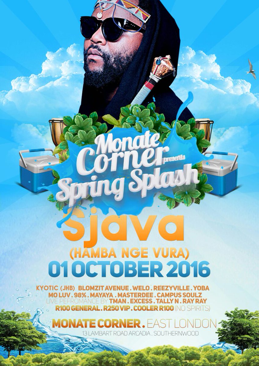 Realdj98's tweet photo. Lakuruuuuuzaaa !!!! Khalamajuba Hamba NgeVuraaaa Welcoming @Sjava_ATM to the DIRTY EAST #SpringSplash01Oct Its gonna be a Movie π₯π₯π₯π₯π₯ https://t.co/43bIcryWL2