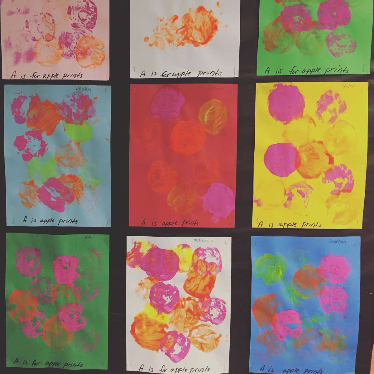 A is for Apple prints