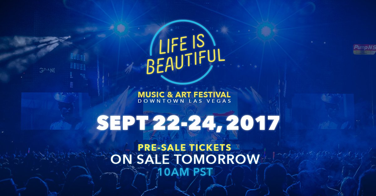 lifeisbeautiful's tweet photo. Ready for 2017 already? #359DaysToGo
LIMITED AMOUNT of pre-sale tickets available tomorrow at 10am PST!
link: https://t.co/TX7WdK6Isg https://t.co/PcYDTkX9cb