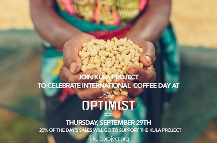 All day tomorrow, 20% of sales go to <a href="/thekulaproject/">Kula Project</a>. Support East African coffee farmers and celebrate #InternationalCoffeeDay with us!