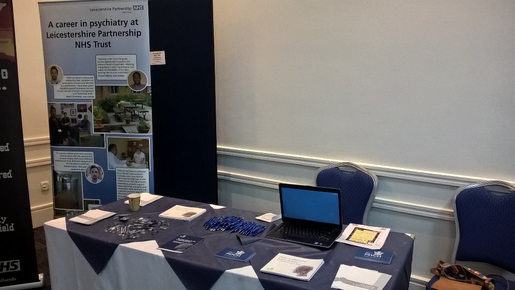 chloegisborne's tweet photo. At the Foundation Trainee Careers Fair promoting a career in Psychiatry #HEEM #WeAreLPT #LPTLearn https://t.co/4URl7NcCyd
