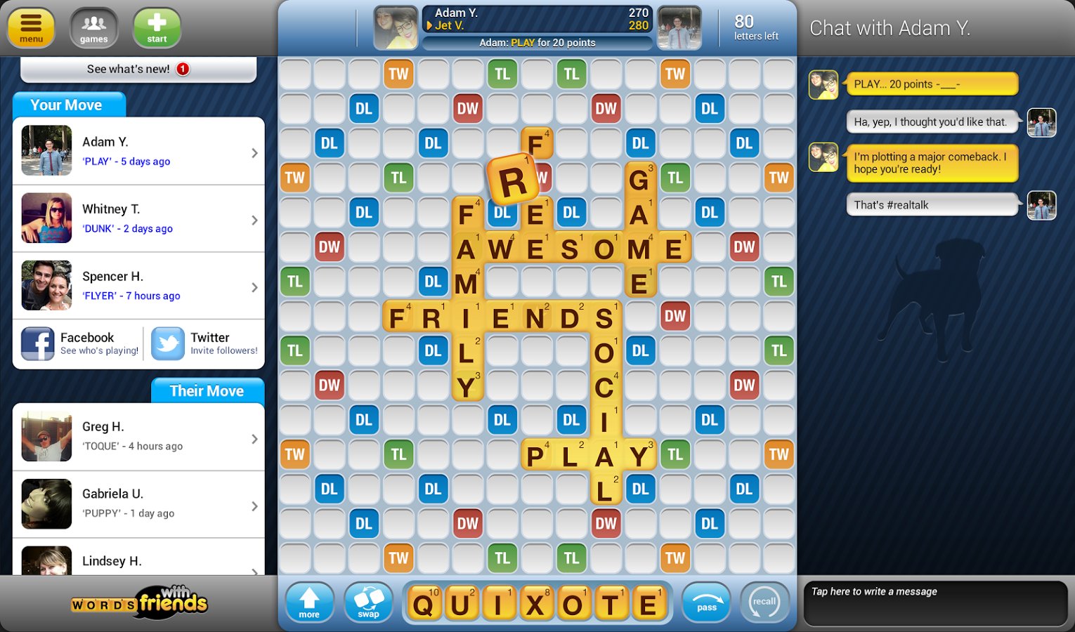 BlueStacks on Twitter "Make Words with Friends more social by going