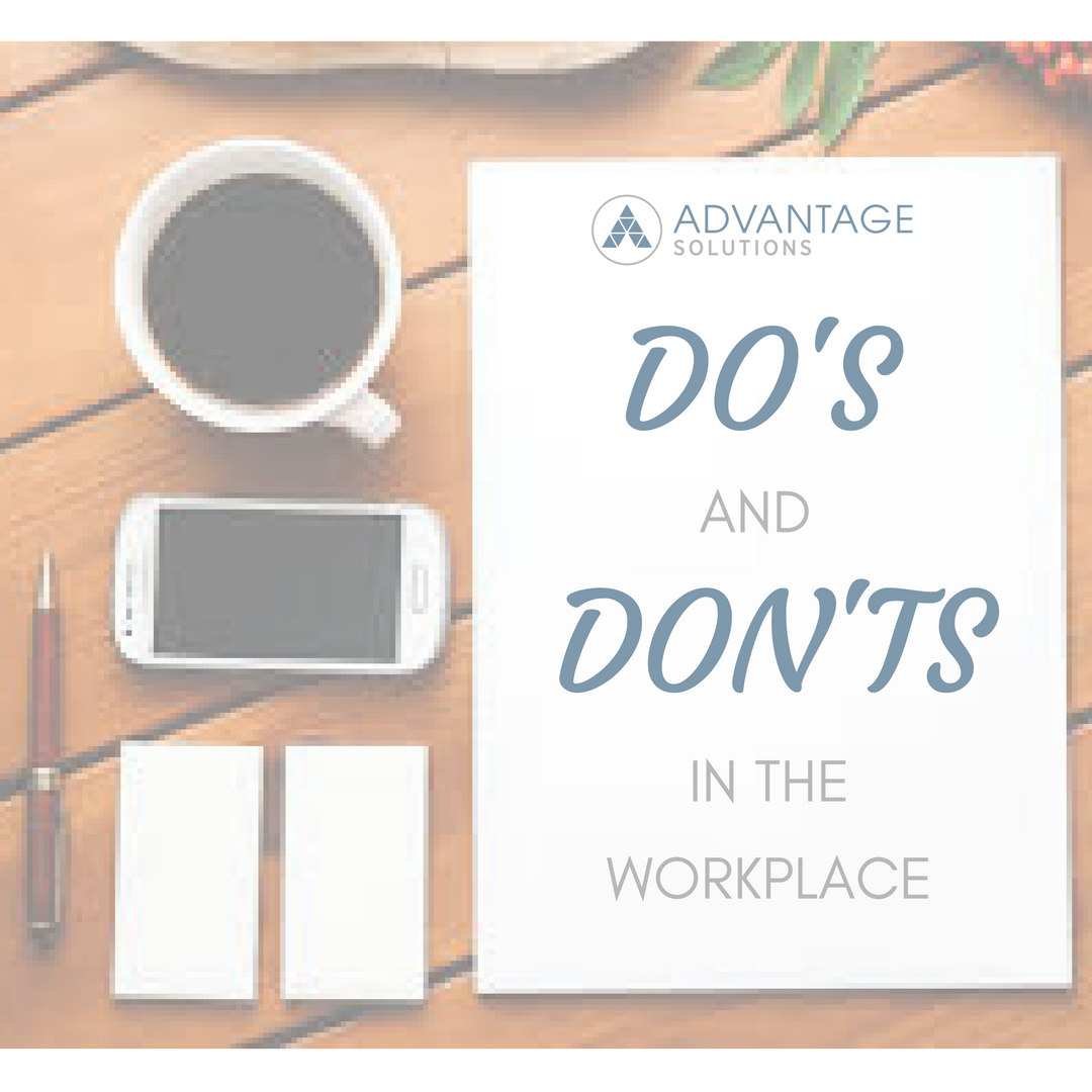 AdvtgeSolutions's tweet photo. Finding a balance between work and home can be tricky. Check out our on blog on the do's and don'ts in the workplace https://t.co/eEjfN9BDdX https://t.co/BdPByWNtsI