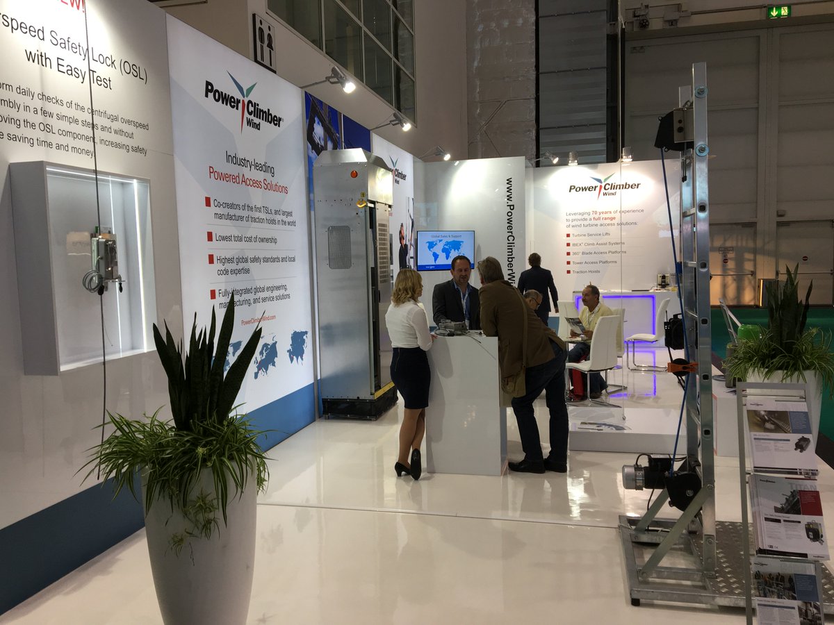 PwrClimberWind's tweet photo. Visit us at WindEnergy Hamburg, stand A4.203!  We're ready to talk wind turbine access solutions with you! https://t.co/JJUeJ5C5Lc