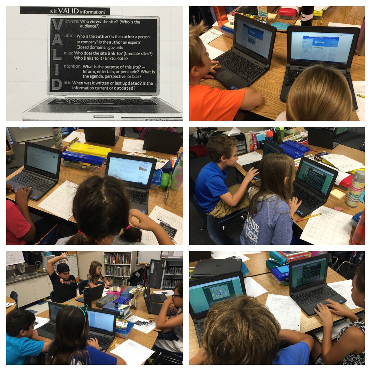 slandisteach's tweet photo. Exploring VALIDity of websites &amp; defending our opinions and findings. Improving how we research @brookside_opusd @ReismanRoad #opshares https://t.co/XQn9uUy4ID