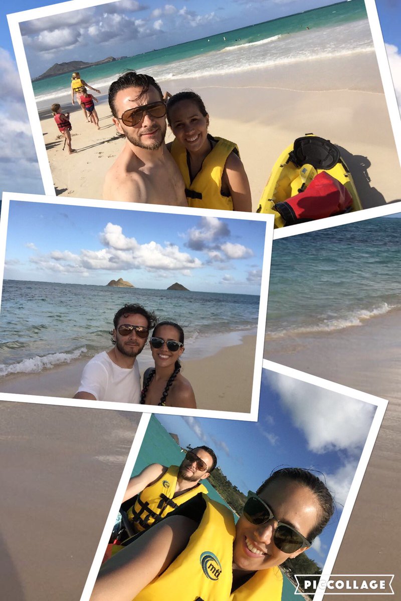 Kayaking 🚣 #kailuabeach #lanikaibeach #hawaii #honeymoon