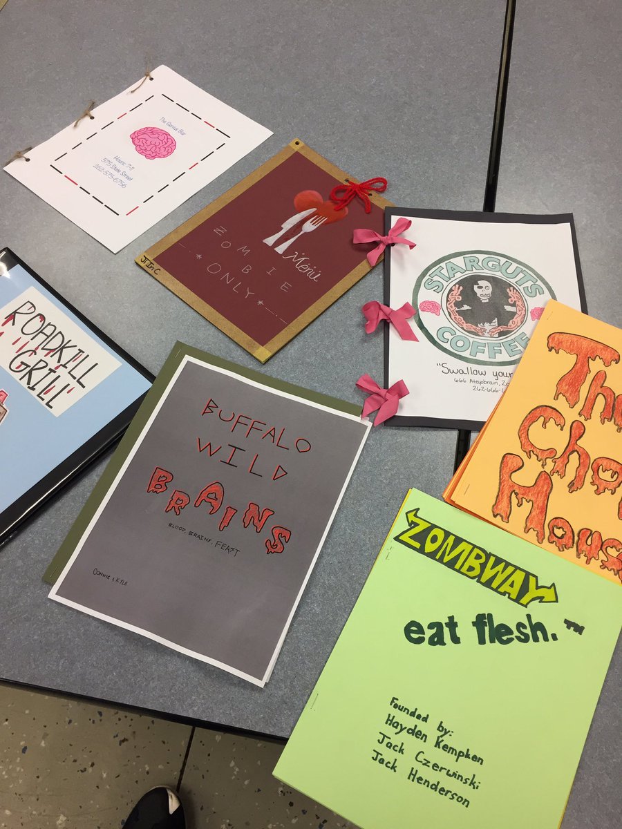 Harvey Hilltopper On Twitter Ap Psych Students Build Restaurant Menus For Zombies To Reinforce Understanding Of Brain Regions Functions Topperpride Https T Co Xjf1odztsc
