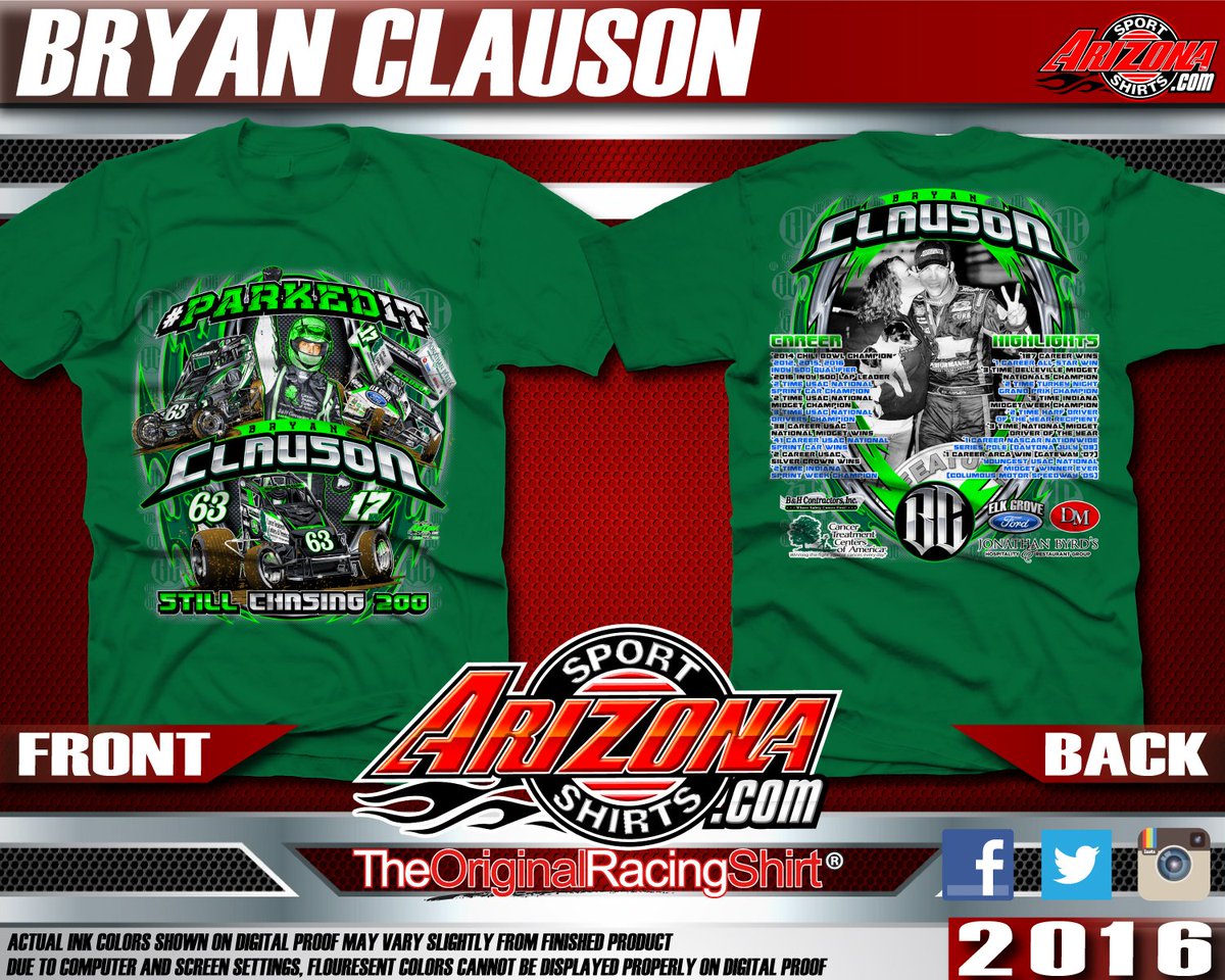 Now available online!! The <a href="/BryanClausonInc/">Bryan Clauson Racing</a> #ParkedIt tee. It's only been available trackside, you can now order at bryanclauson.com/shopping/