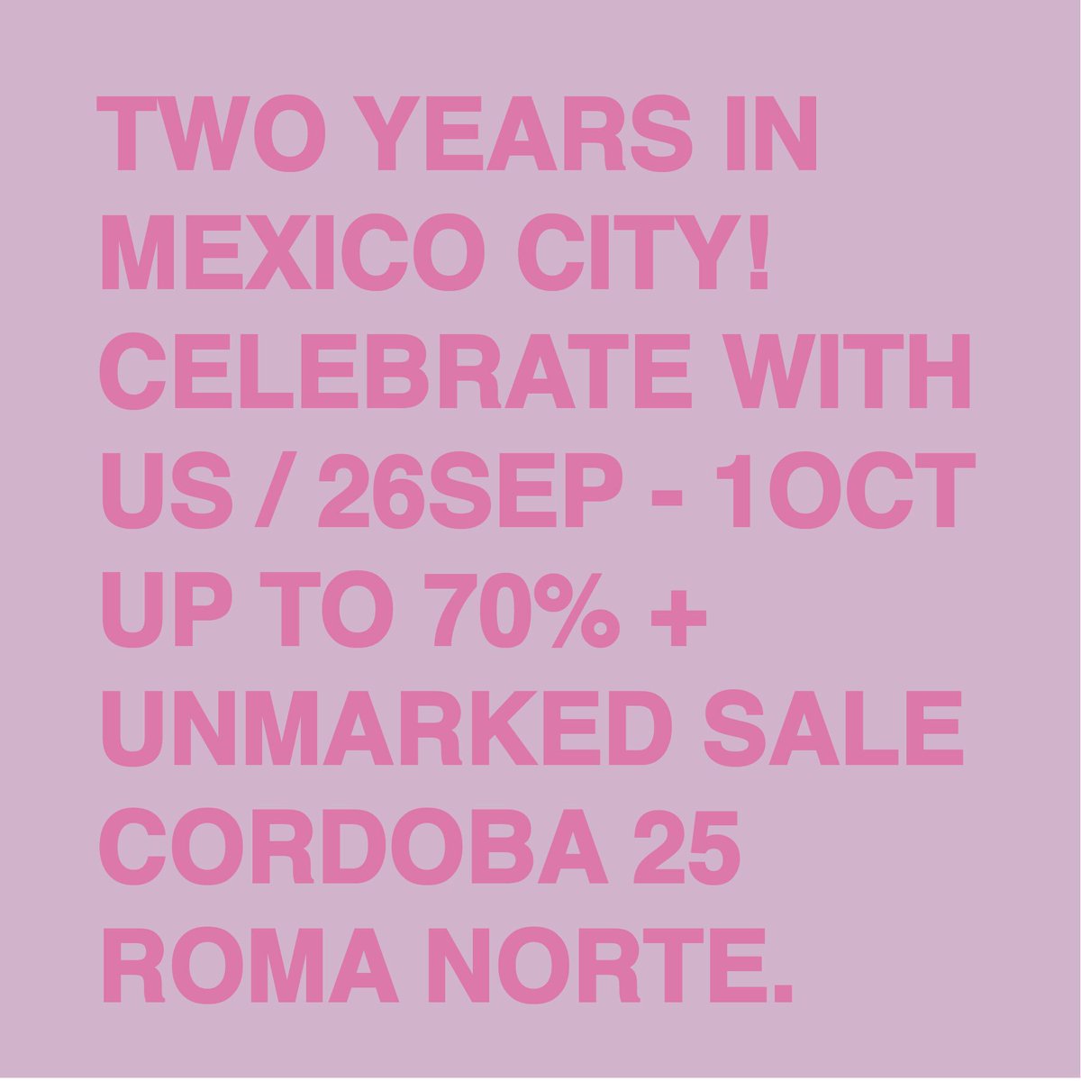 apt25mx's tweet photo. SOLO ESTA SEMANA! HASTA 70% + Venta especial de la marca @unmarkedmx VISITANOS! https://t.co/CejUU86Vtz