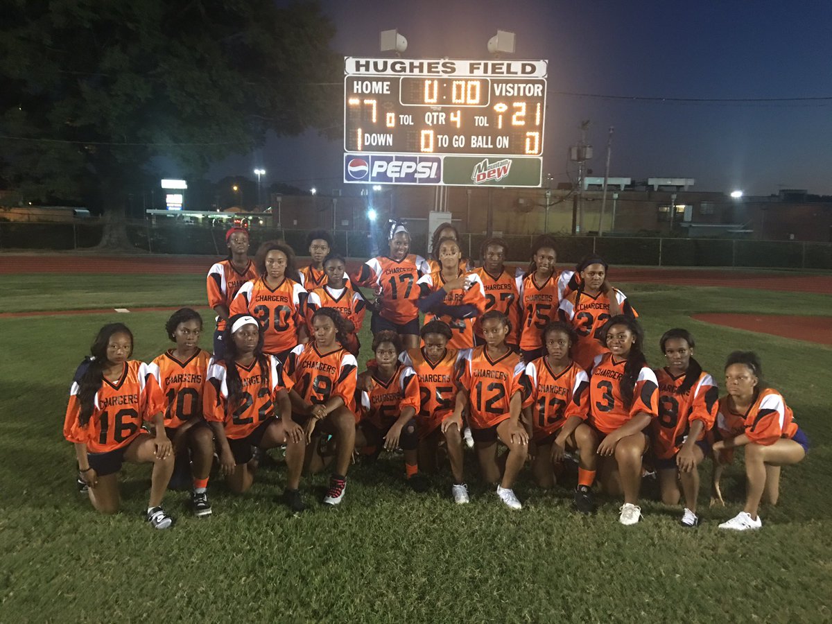 Cwaychargers's tweet photo. CWAY defeated Provine in our annual Powder Puff game tonight! #ourboysandgirlsplayfootball #wewin #ramswerehitbylightning @Cway_Principal https://t.co/UCQ2AGVjJ2