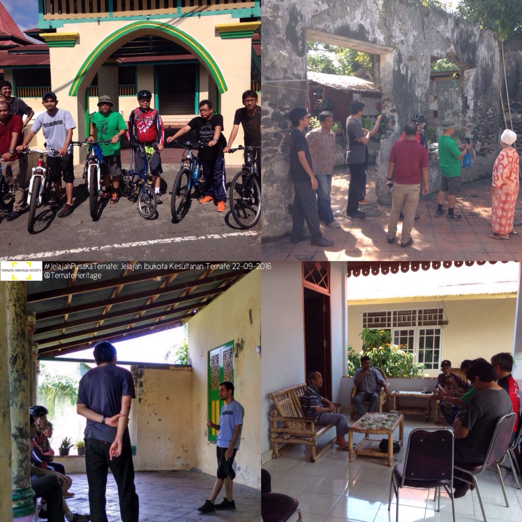 #TernateHeritage bicycle tour in the Sultanate of Ternate,guided by <a href="/maulanarch/">maulana ibrahim</a> <a href="/pantaupusaka/">Heritage Inventory</a> #PantauPusaka #Ternate