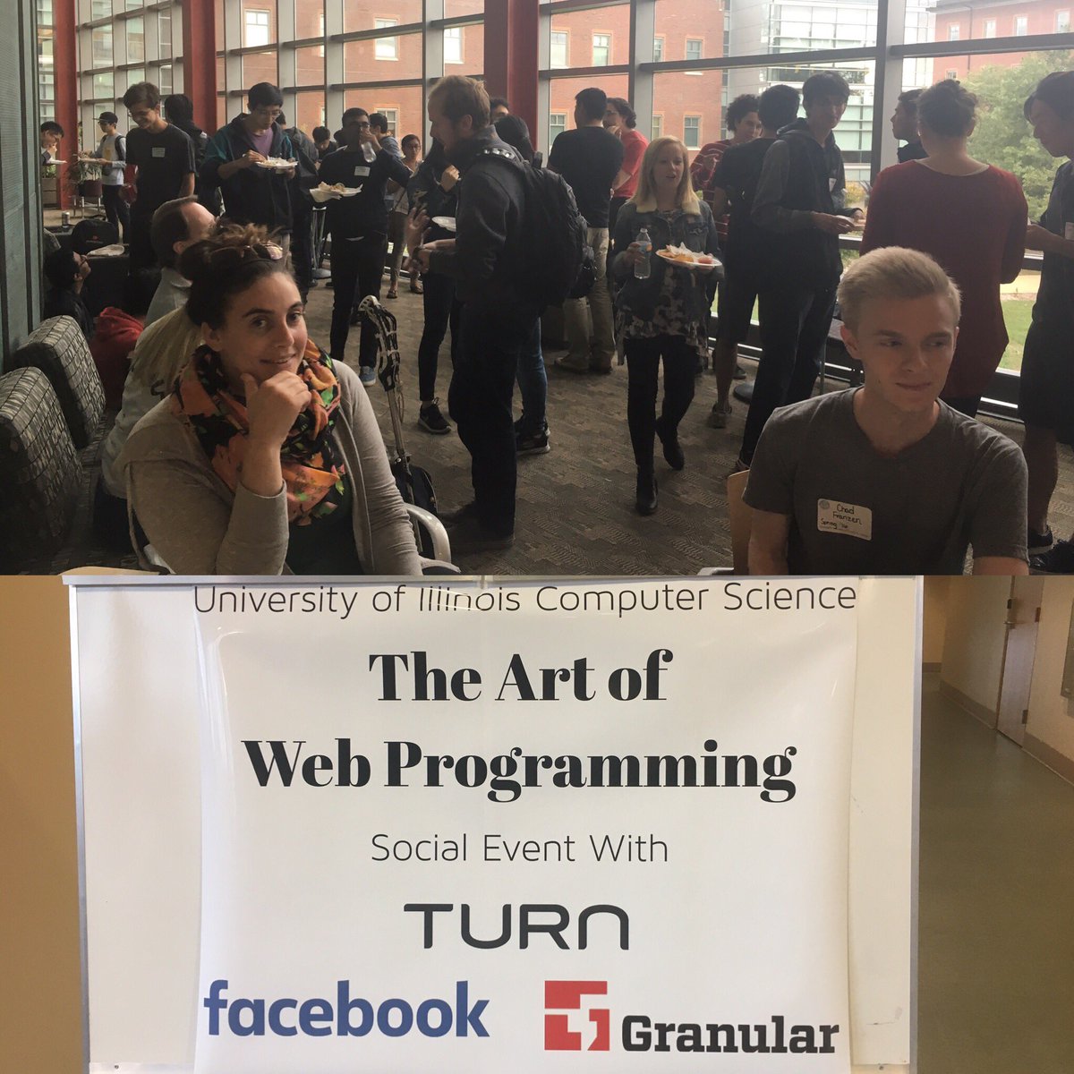 RanjithaSKumar's tweet photo. . @IllinoisCS 'The Art of Web Programming' hosted its first taco social. Thanks @facebook @GranularAg @TurnPlatform! https://t.co/IfoxBSmb7x