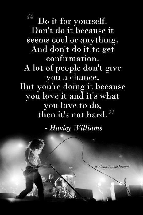 AriRoseMusic's tweet photo. #WednesdayWisdom from Hayley Williams. https://t.co/IWBTeObxAH