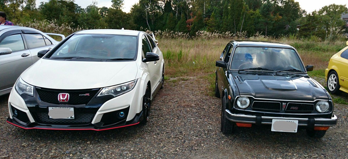 Yamaと撫子 در توییتر 軌跡のツーショット 初代シビックrsと現行４代目シビックタイプr シビックとしては10代目 こんな場面２度とないよ