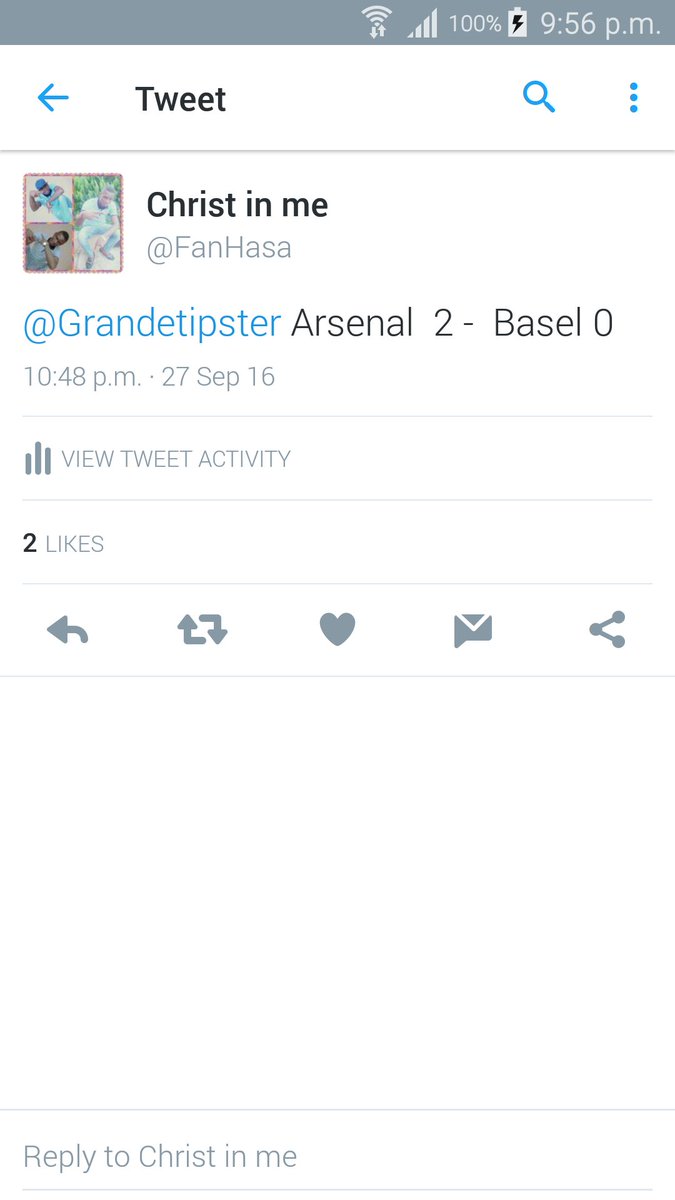 FanHasa's tweet photo. @Grandetipster here boss I predicted correctly https://t.co/mkrJqBSYkd