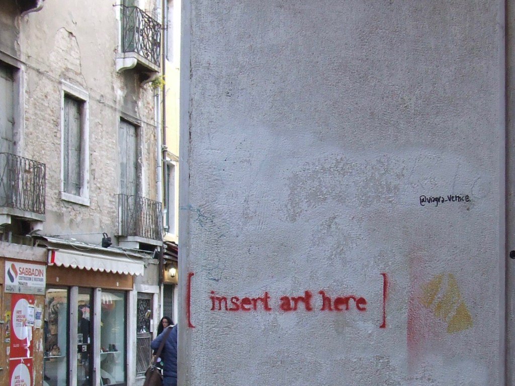 StephenRCase's tweet photo. It only struck me much later that this was in English. #Venice #TwoWeeksinItaly #insertart https://t.co/Aqo0cFICQ1 https://t.co/H9mqNGmv1W