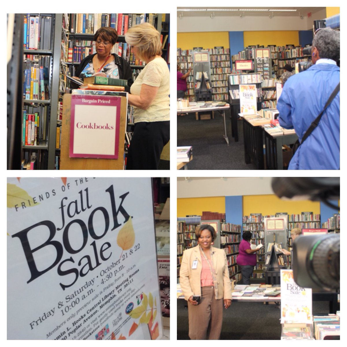 ABC24Memphis's tweet photo. It's the biggest Book Sale in the Bluff City, we take you there #MemphisLibrary today #LML see what you can get! https://t.co/0ZTRQE8vCy
