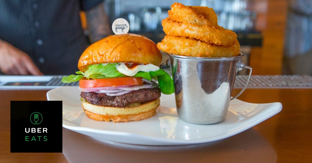 HolsteinsOC's tweet photo. Craving a burger? No problem, we've got it covered. Holsteins is now available on UBER EATS! https://t.co/xLbq6HqeW0