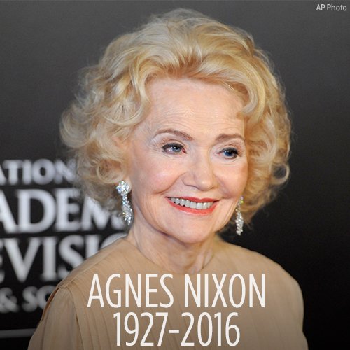 RIP: Agnes Nixon, creator of