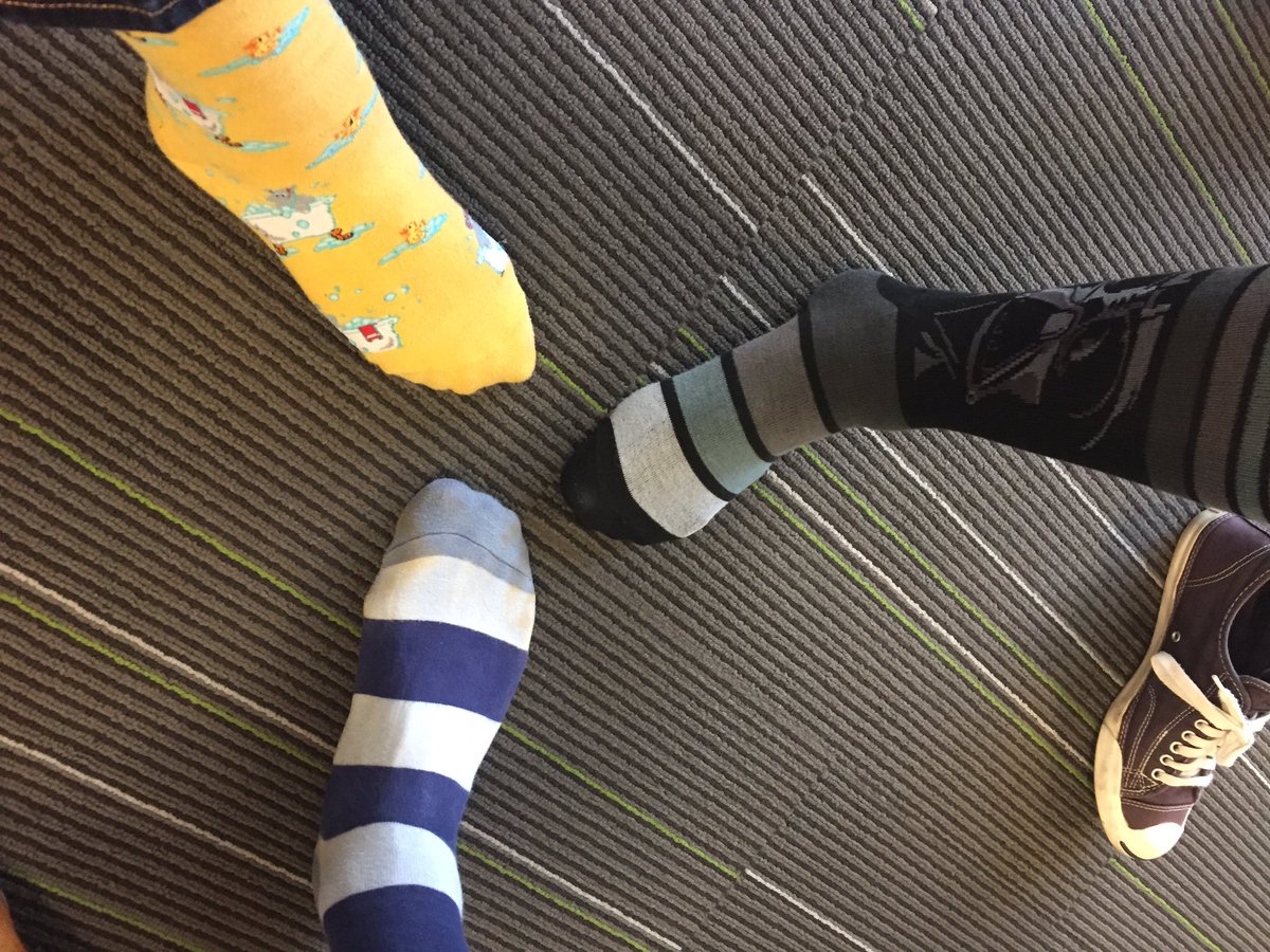 jakepetralia's tweet photo. Get your #NHITweek sock game on! @Transcend_Care's @takos4 sporting #DarthVader @CnYbarra with some crazy #hippos. Whatcha got @bparrish_89? https://t.co/MzC6APdpj0
