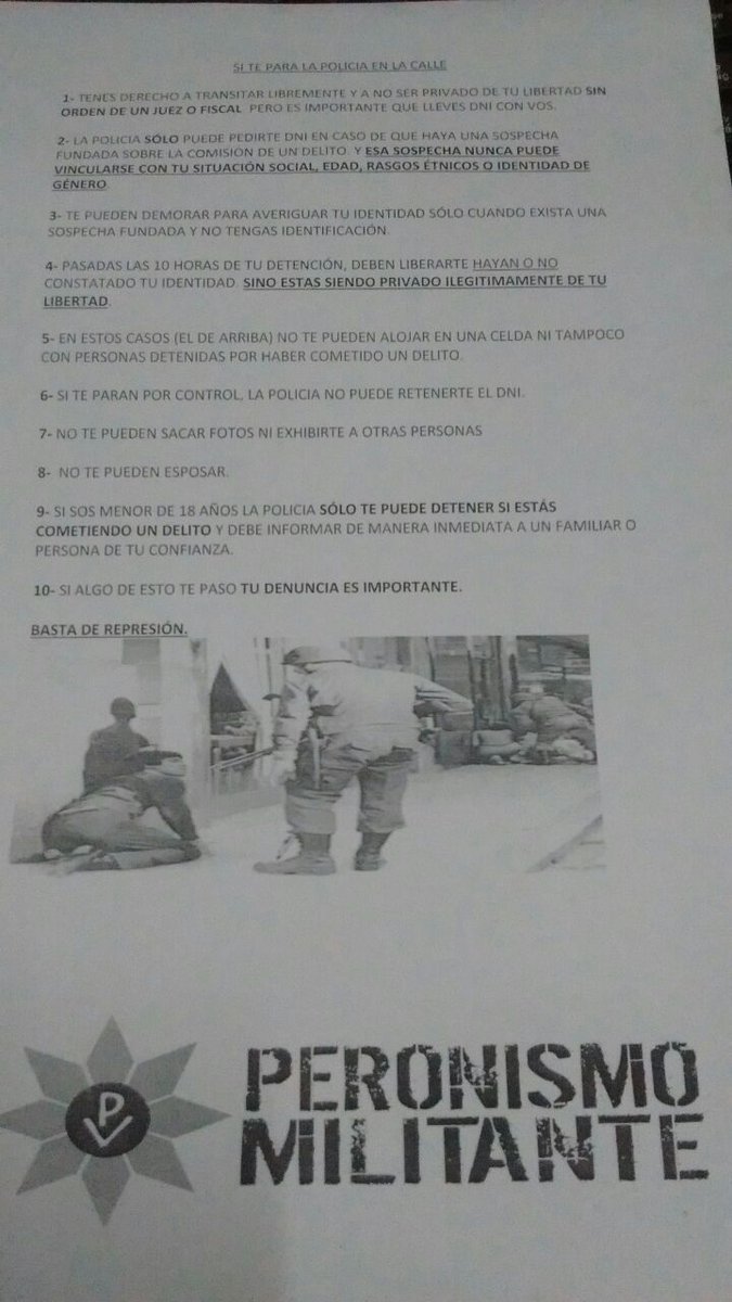 CasanovaPm's tweet photo. Por otra parte, repartimos volantes contra la violencia institucional, ya que vemos y sufrimos los atropellos de las fuerzas de seguridad. https://t.co/noJkeqpIyU