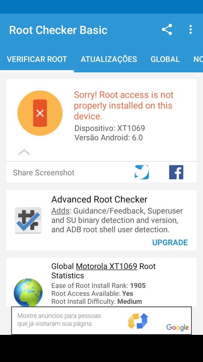 Francelino02's tweet image. Root Checker Results #rootchecker #joeykrim