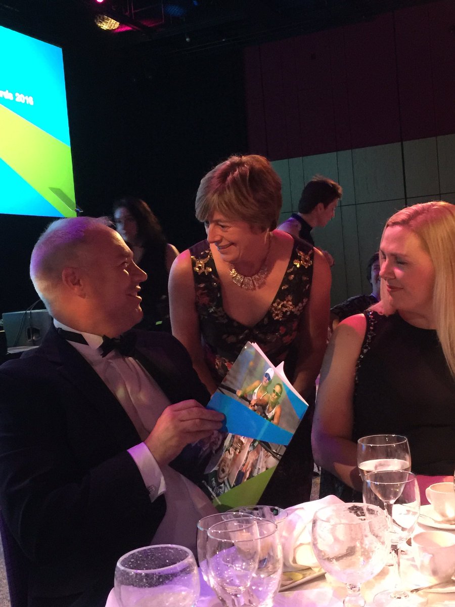 #TeamScotAwards <a href="/StirUni/">University of Stirling</a> Raleigh in post dinner conversation